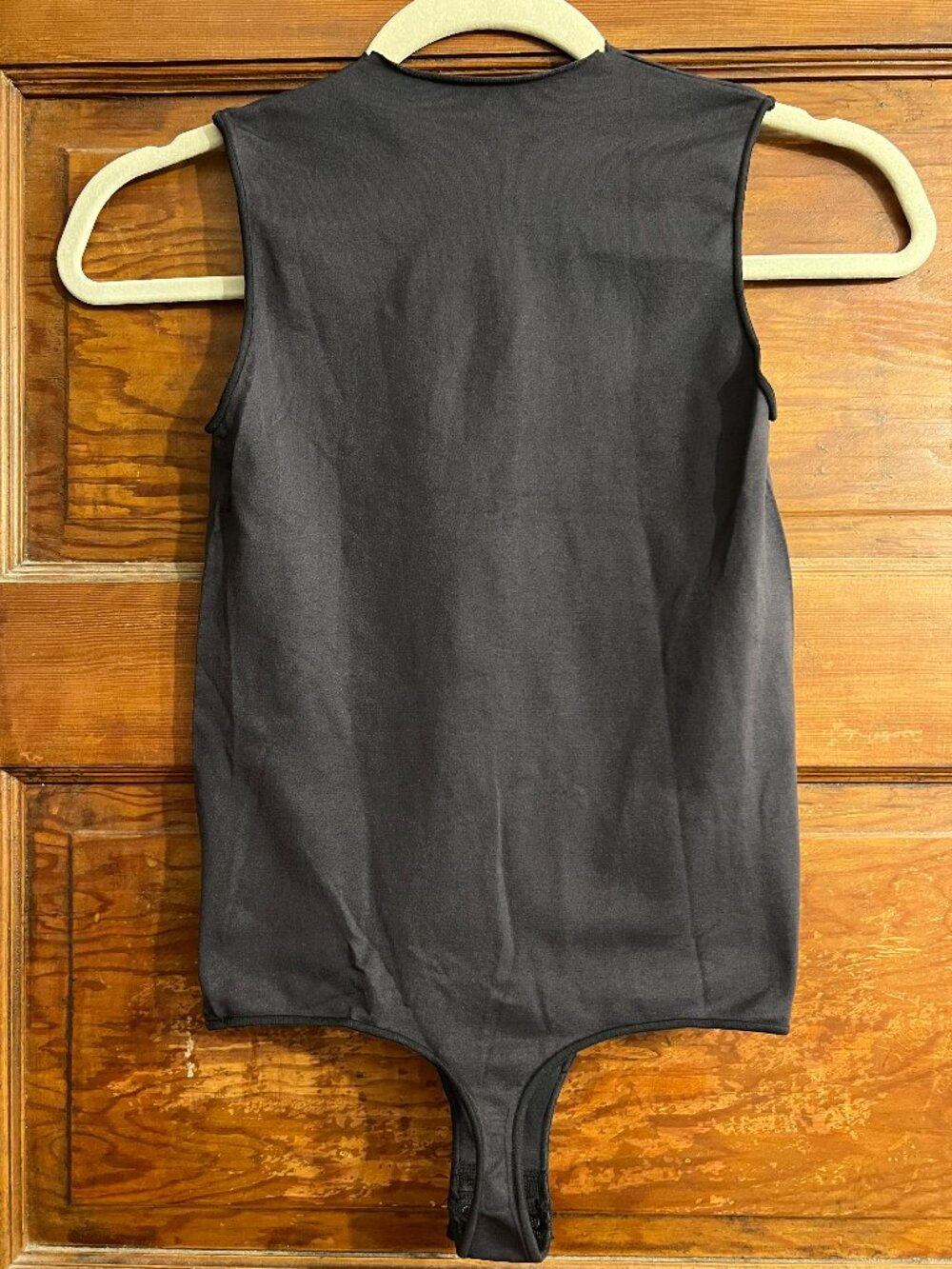 SKIMS Women's Umber Mock Neck Sleeveless Onyx Bodysuit Size S/M (Never Worn)